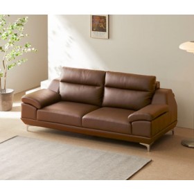 동서가구 뉴테라 천연면피가죽 3인 소파